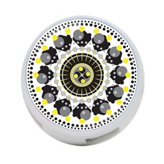 Mandala Geometric Design Pattern 4-port Usb Hub (two Sides)  by Celenk