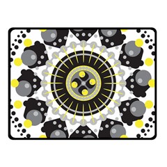 Mandala Geometric Design Pattern Fleece Blanket (small) by Celenk