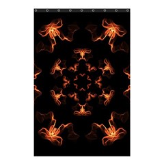 Mandala Fire Mandala Flames Design Shower Curtain 48  X 72  (small)  by Celenk