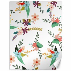 Floral Backdrop Pattern Flower Canvas 36  X 48  