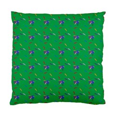 Bird Blue Feathers Wing Beak Standard Cushion Case (two Sides) by Celenk