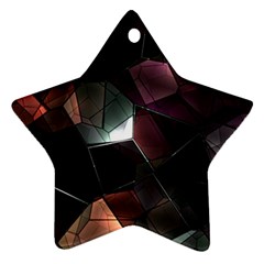 Crystals Background Design Luxury Star Ornament (two Sides) by Celenk