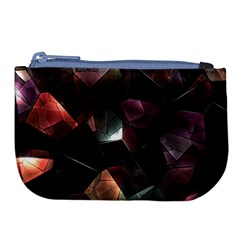 Crystals Background Design Luxury Large Coin Purse by Celenk