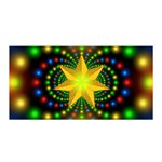 Christmas Star Fractal Symmetry Satin Wrap Front