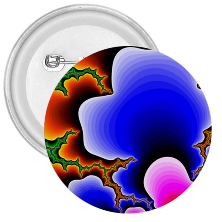 Fractal Background Pattern Color 3  Buttons