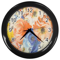 Texture Fabric Textile Detail Wall Clocks (Black)