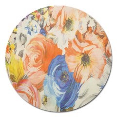 Texture Fabric Textile Detail Magnet 5  (Round)