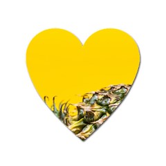Pineapple Raw Sweet Tropical Food Heart Magnet by Celenk