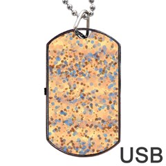 Background Abstract Art Dog Tag Usb Flash (one Side) by Celenk