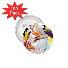 Birds Of Paradise 1 75  Buttons (100 Pack)  by TKKdesignsCo