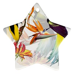 Birds Of Paradise Star Ornament (two Sides) by TKKdesignsCo