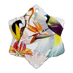 Birds Of Paradise Ornament (snowflake) by TKKdesignsCo