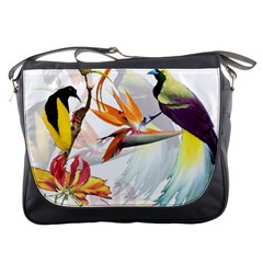 Birds Of Paradise Messenger Bags by TKKdesignsCo