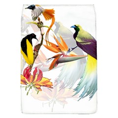 Exotic Birds Of Paradise And Flowers Watercolor Flap Covers (l)  by TKKdesignsCo