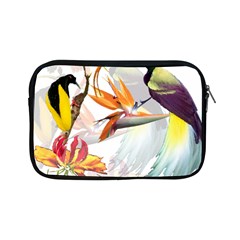 Exotic Birds Of Paradise And Flowers Watercolor Apple Ipad Mini Zipper Cases