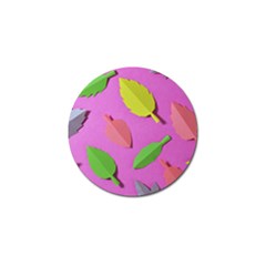 Leaves Autumn Nature Trees Golf Ball Marker by Celenk