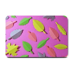 Leaves Autumn Nature Trees Small Doormat  by Celenk