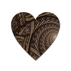 Abstract Pattern Graphics Heart Magnet