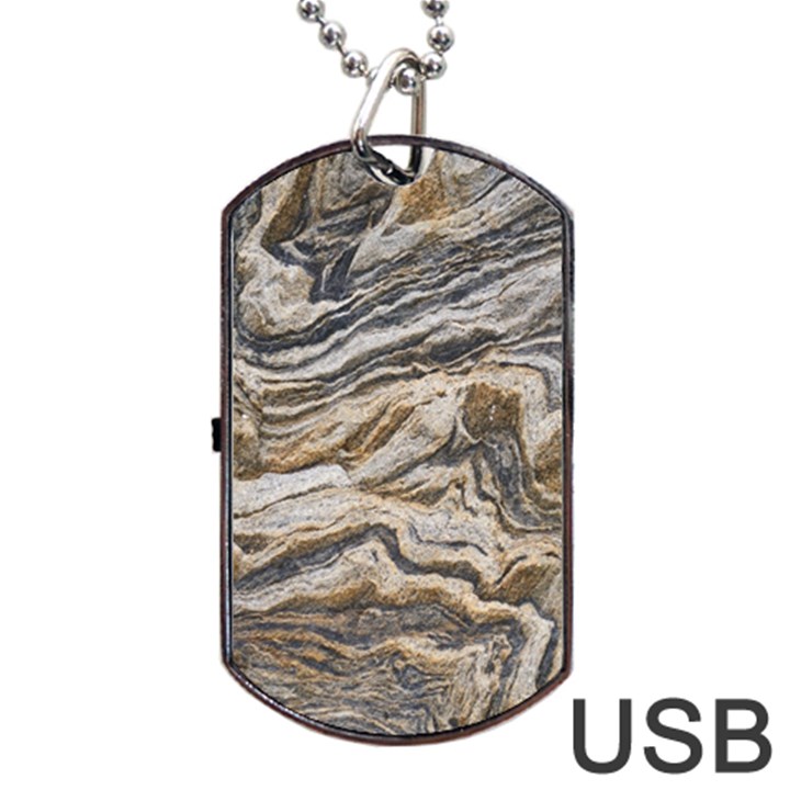 Texture Marble Abstract Pattern Dog Tag USB Flash (One Side)