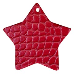 Textile Texture Spotted Fabric Ornament (star) by Celenk