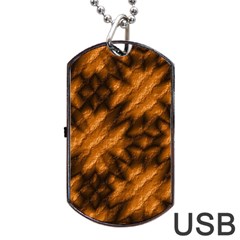 Background Texture Pattern Dog Tag Usb Flash (two Sides)