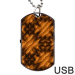 Background Texture Pattern Dog Tag USB Flash (Two Sides) Front