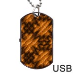 Background Texture Pattern Dog Tag USB Flash (Two Sides) Back