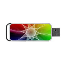 Abstract Star Pattern Structure Portable Usb Flash (two Sides) by Celenk