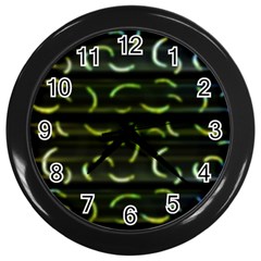 Abstract Dark Blur Texture Wall Clocks (black) by dflcprints