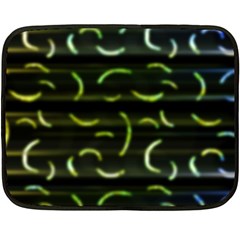 Abstract Dark Blur Texture Fleece Blanket (mini) by dflcprints