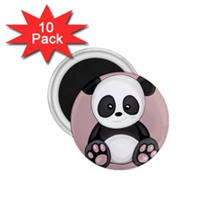 Cute Panda 1 75  Magnets (10 Pack)  by Valentinaart