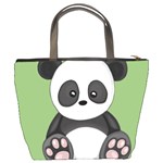 Cute Panda Bucket Bags Back