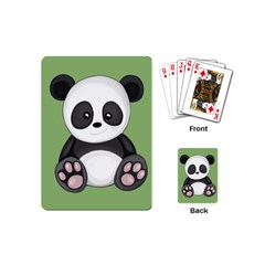 Cute Panda Playing Cards (mini)  by Valentinaart