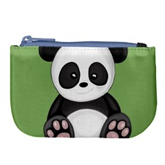 Cute Panda Large Coin Purse by Valentinaart