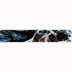 Abstract Flow River Black Small Bar Mats by Celenk