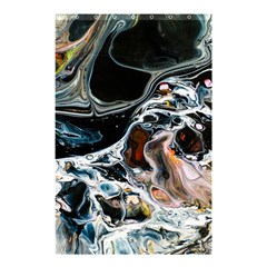 Abstract Flow River Black Shower Curtain 48  X 72  (small)  by Celenk