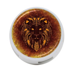 Lion Wild Animal Abstract 4-port Usb Hub (two Sides)  by Celenk