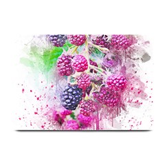 Blackberry Fruit Art Abstract Plate Mats by Celenk