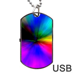 Creativity Abstract Alive Dog Tag Usb Flash (one Side) by Celenk