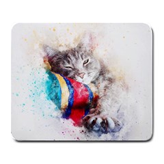 Cat Kitty Animal Art Abstract Large Mousepads by Celenk