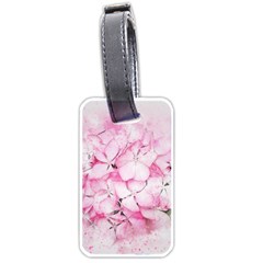 Flower Pink Art Abstract Nature Luggage Tags (one Side)  by Celenk