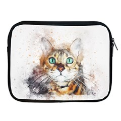 Cat Animal Art Abstract Watercolor Apple Ipad 2/3/4 Zipper Cases by Celenk