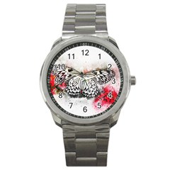 Butterfly Animal Insect Art Sport Metal Watch by Celenk