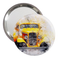 Car Old Art Abstract 3  Handbag Mirrors by Celenk