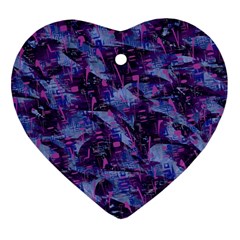 Techno Grunge Punk Heart Ornament (two Sides)