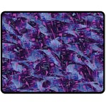 Techno Grunge Punk Fleece Blanket (Medium)  60 x50  Blanket Front