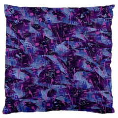 Techno Grunge Punk Large Cushion Case (two Sides)