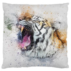 Tiger Roar Animal Art Abstract Standard Flano Cushion Case (one Side) by Celenk