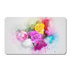 Flowers Bouquet Art Abstract Magnet (rectangular) by Celenk