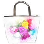 Flowers Bouquet Art Abstract Bucket Bags Back